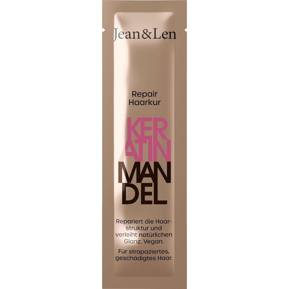 Jean&Len Masque cheveux Keratin amande Sachet, 20 ml — produit allemand authentique au Maroc