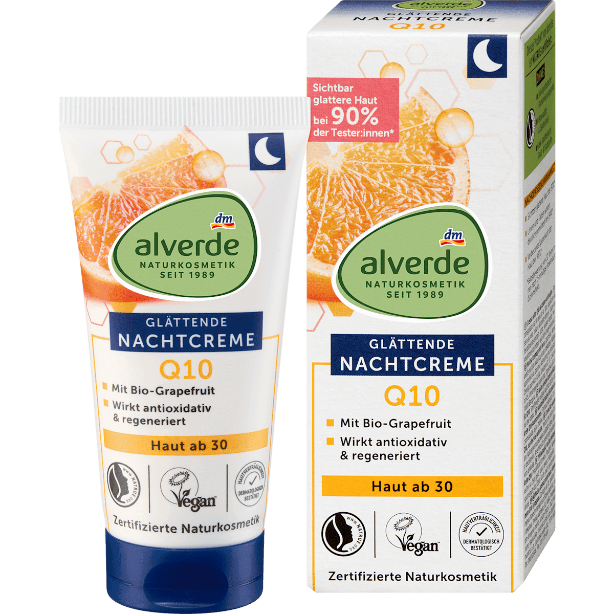 alverde NATURKOSMETIK Crème de nuit Q10 peau dès 30 ans 50 ml — منتج ألماني أصلي في المغرب