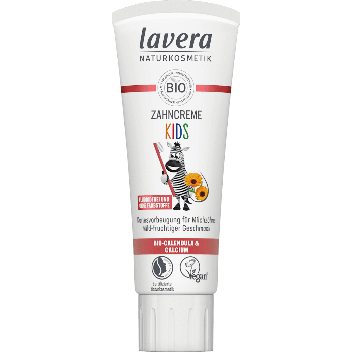 lavera NATURKOSMETIK Dentifrice Enfant, 0-6 ans, sans fluor, 75 ml — منتج ألماني أصلي في المغرب