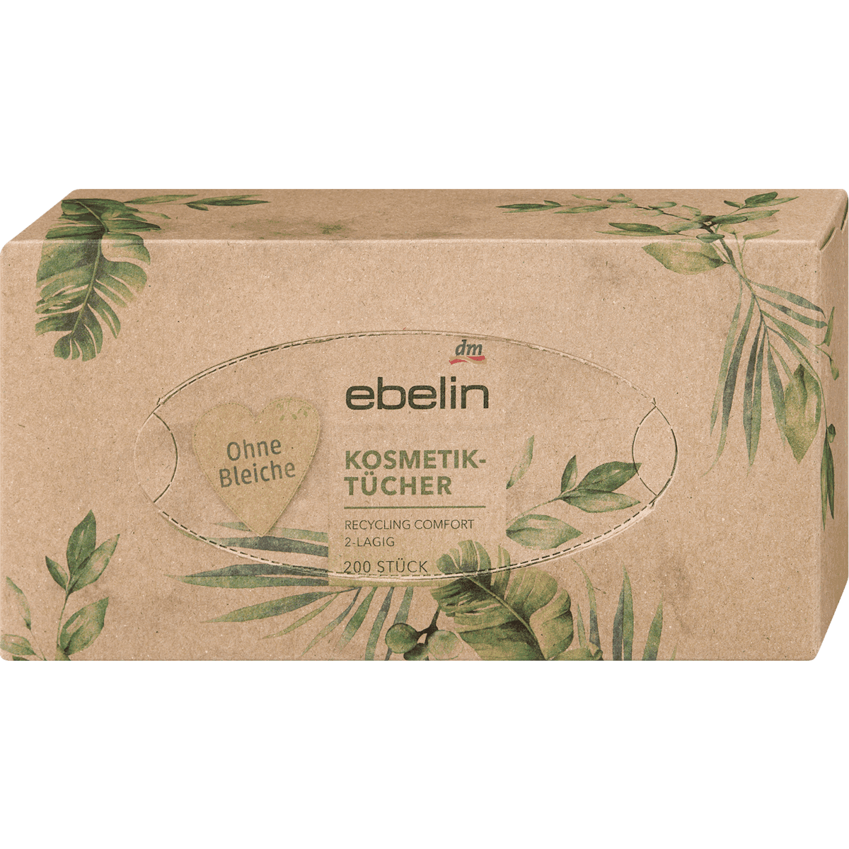 ebelin Mouchoirs cosmétiques recyclés, 200 pièces — produit allemand authentique au Maroc