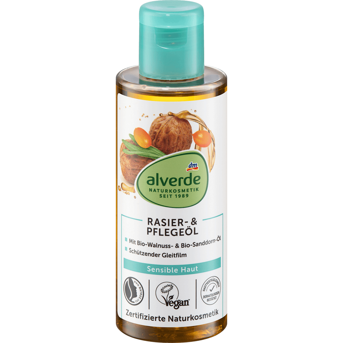 alverde NATURKOSMETIK Huile de rasage et de soin complexe d'huiles 100 ml — منتج ألماني أصلي في المغرب