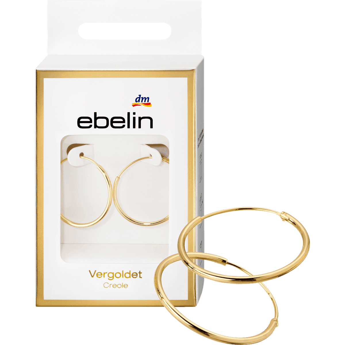 ebelin Créoles dorées, 2 pièces — produit allemand authentique au Maroc