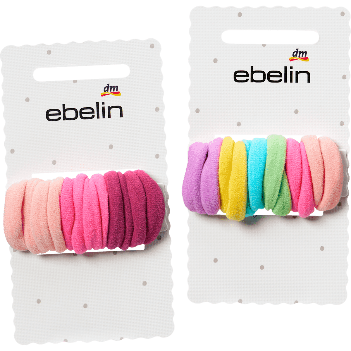 ebelin Élastiques mini Rose/Multicolore, 12 pièces — produit allemand authentique au Maroc