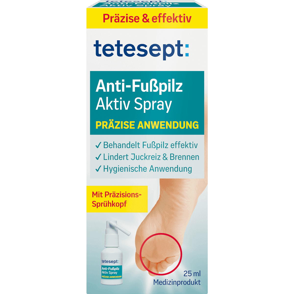 tetesept mycose des pieds anti Spray, 25 ml — produit allemand authentique au Maroc