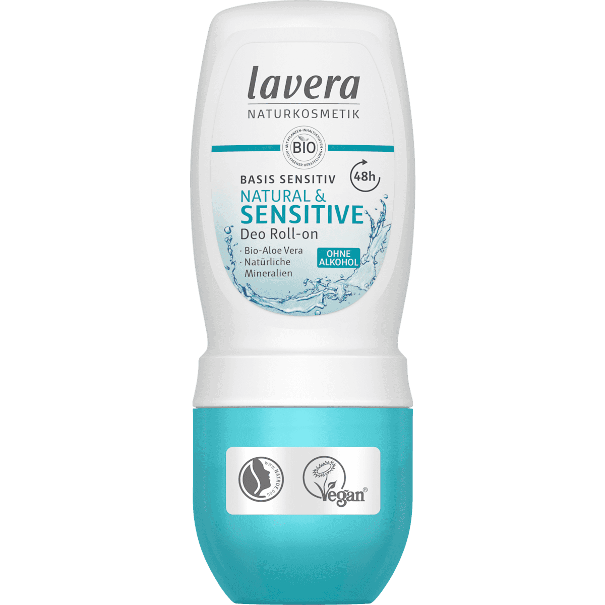 lavera NATURKOSMETIK Déodorant bille Natural & Sensitive, 50 ml — produit allemand authentique au Maroc