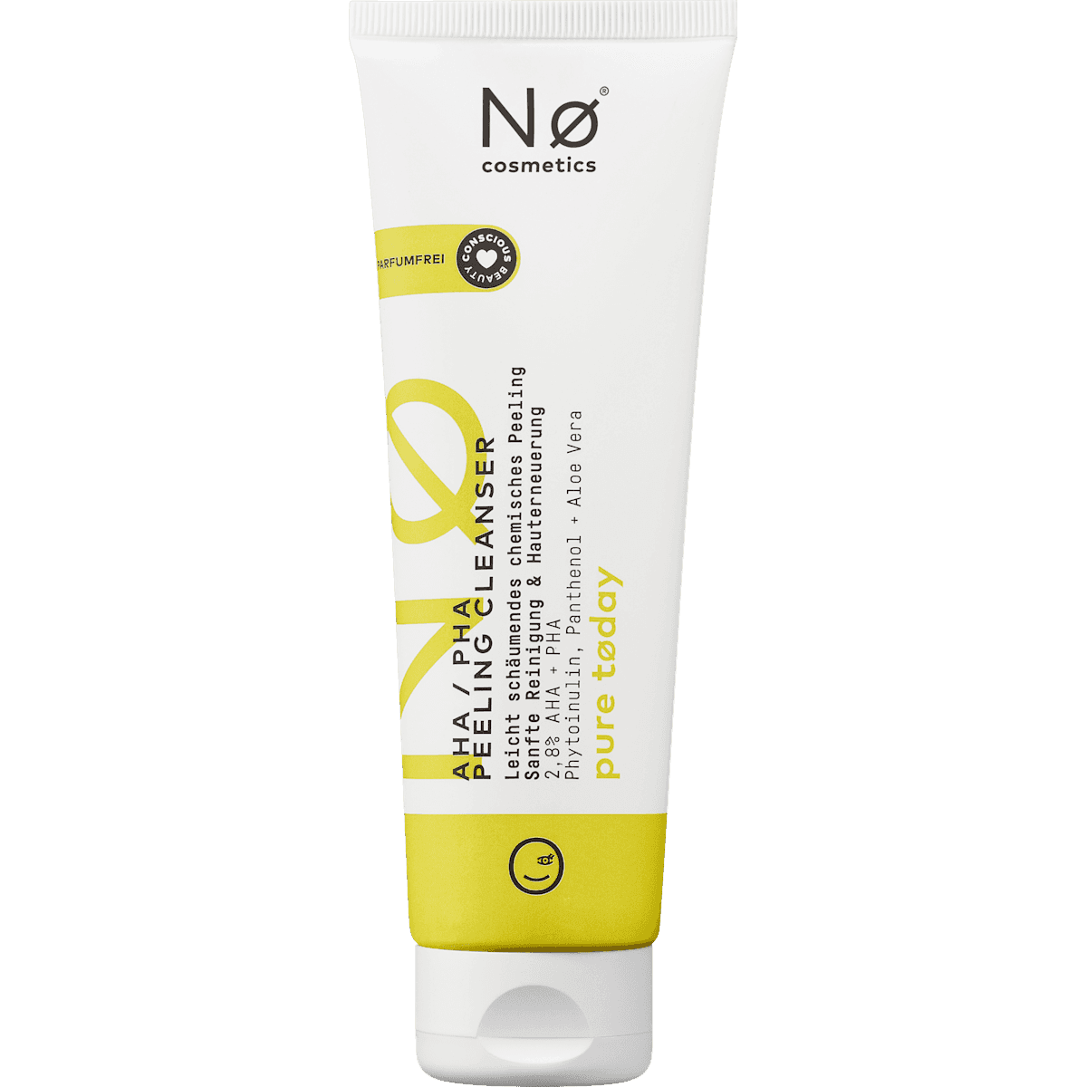 NØ cosmetics Gommage Cleanser AHA / PHA, 125 ml — produit allemand authentique au Maroc