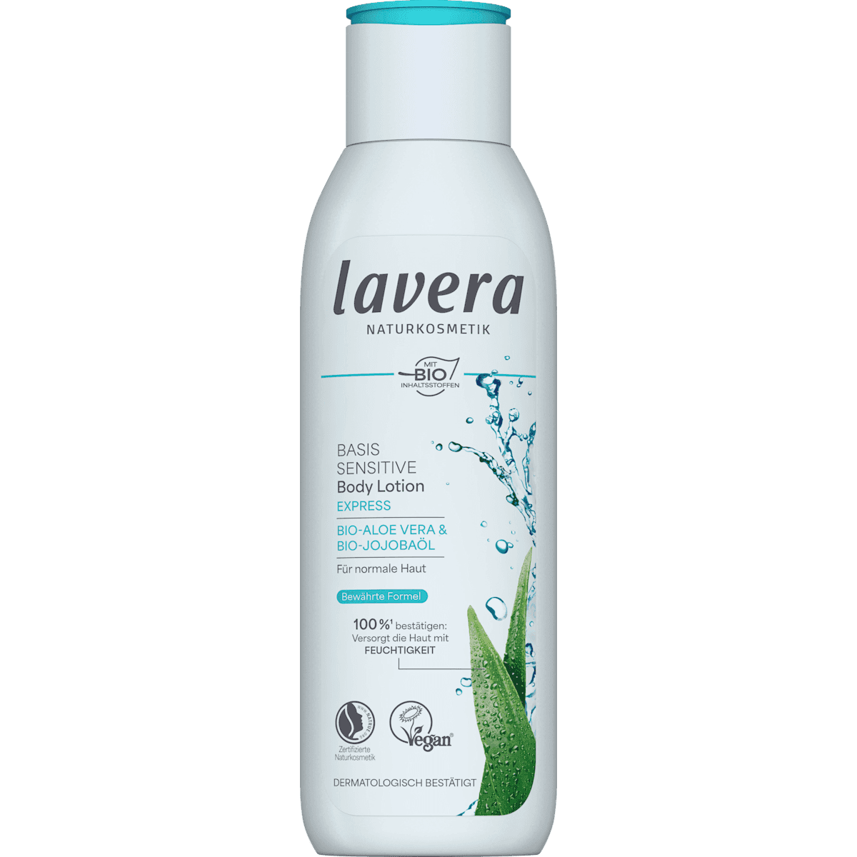 lavera NATURKOSMETIK Lait corporel Basis Sensitiv Express, 250 ml — authentic German product in Morocco
