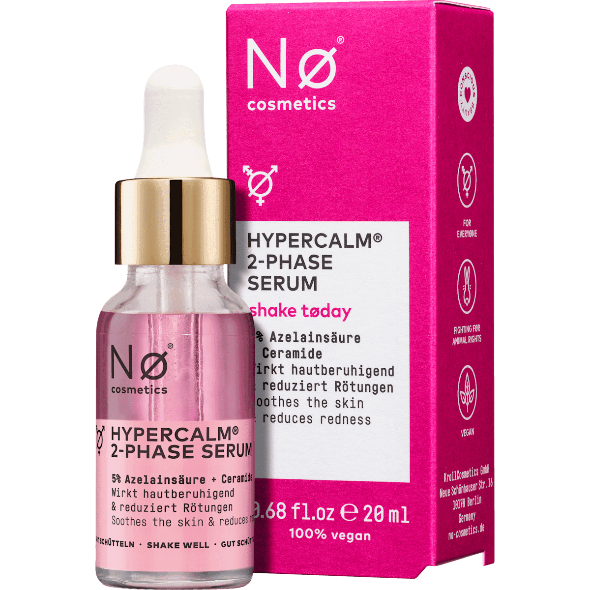 NØ cosmetics Serum HyperCalm 2-Phase, 20 ml — produit allemand authentique au Maroc
