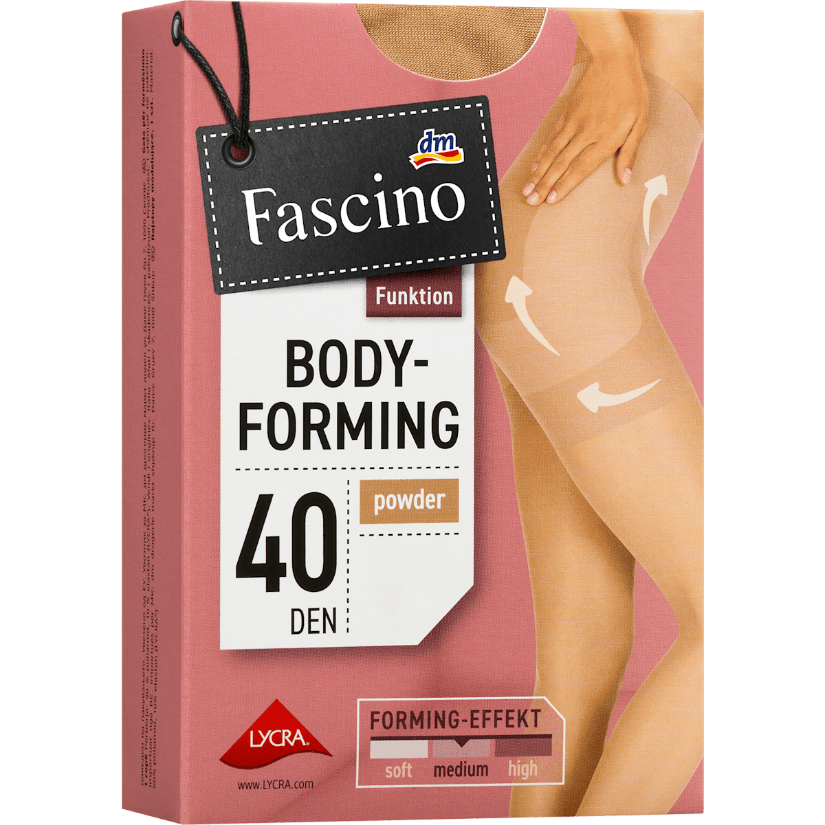 Fascino Collant gainant Body-Forming poudré, Taille 42/44, 40 deniers — produit allemand authentique au Maroc