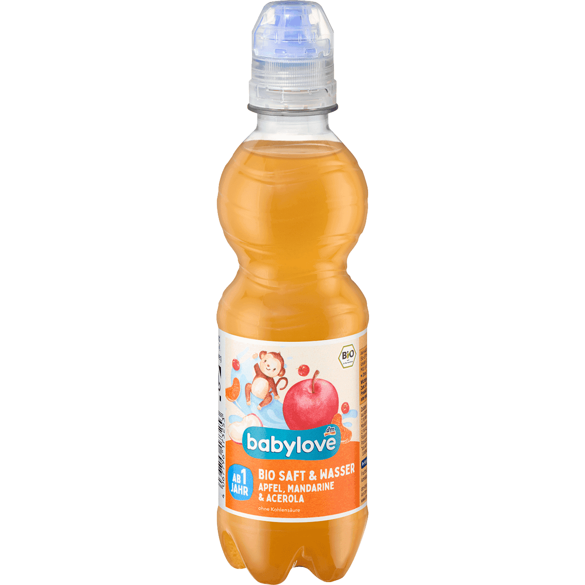 babylove Jus & eau pomme-mandarine acérola dès 1 an 330 ml — produit allemand authentique au Maroc