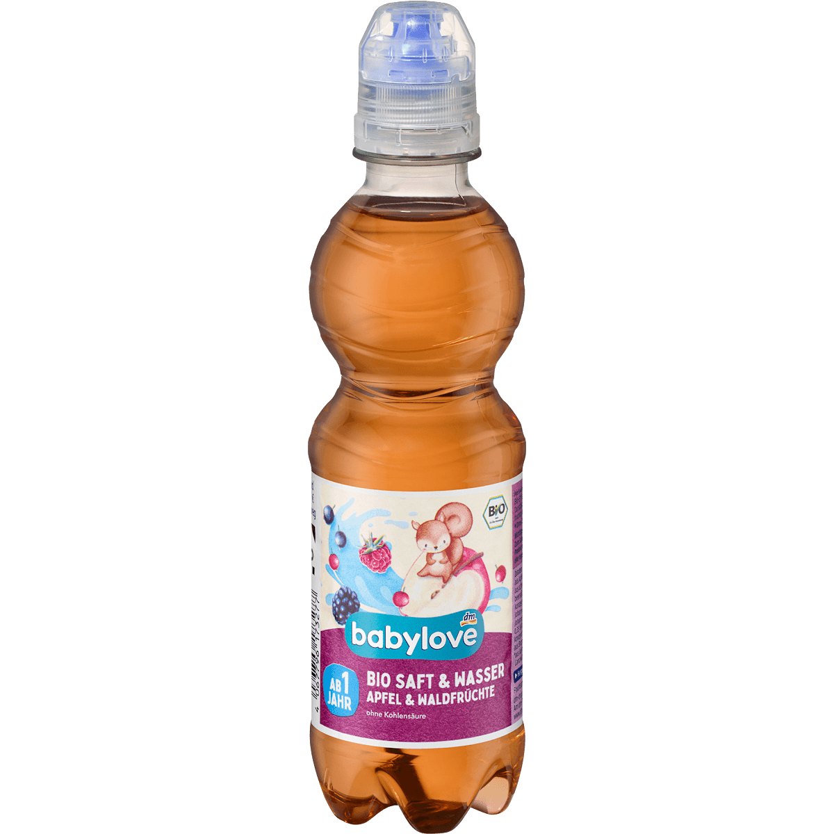 babylove Jus & eau pomme-fruits des bois dès 1 an 330 ml — produit allemand authentique au Maroc