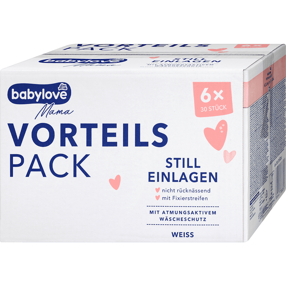 babylove Mama Coussinets d'allaitement blancs 180 pièces — produit allemand authentique au Maroc