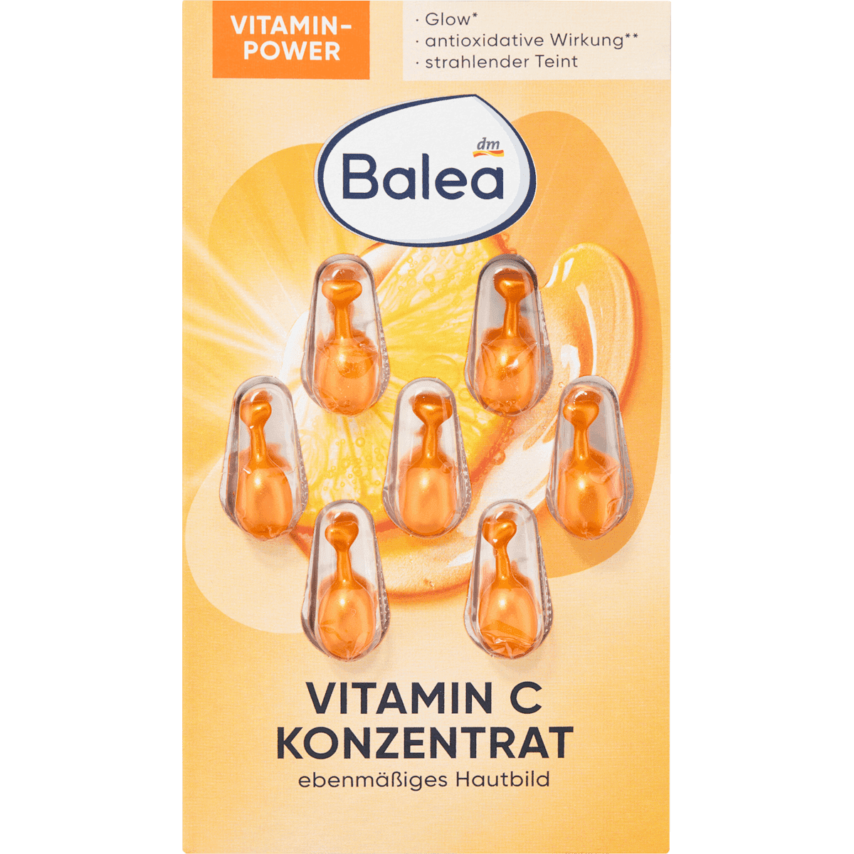 Balea Concentré Vitamine C, 7 pc — produit allemand authentique au Maroc