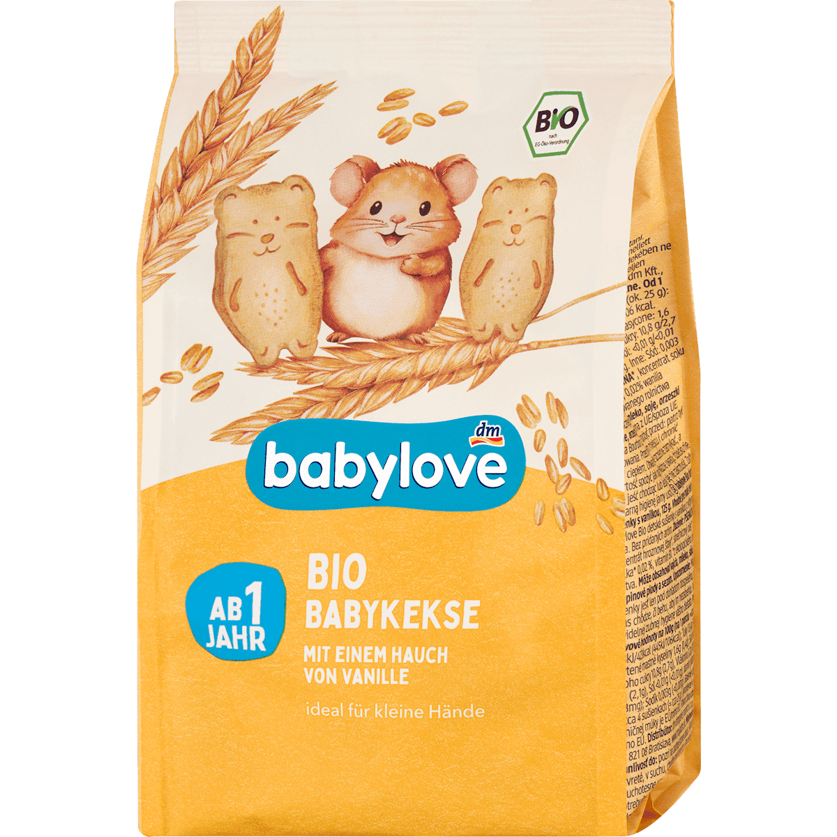 babylove Biscuits bébé vanille dès 1 an, 125 g — produit allemand authentique au Maroc