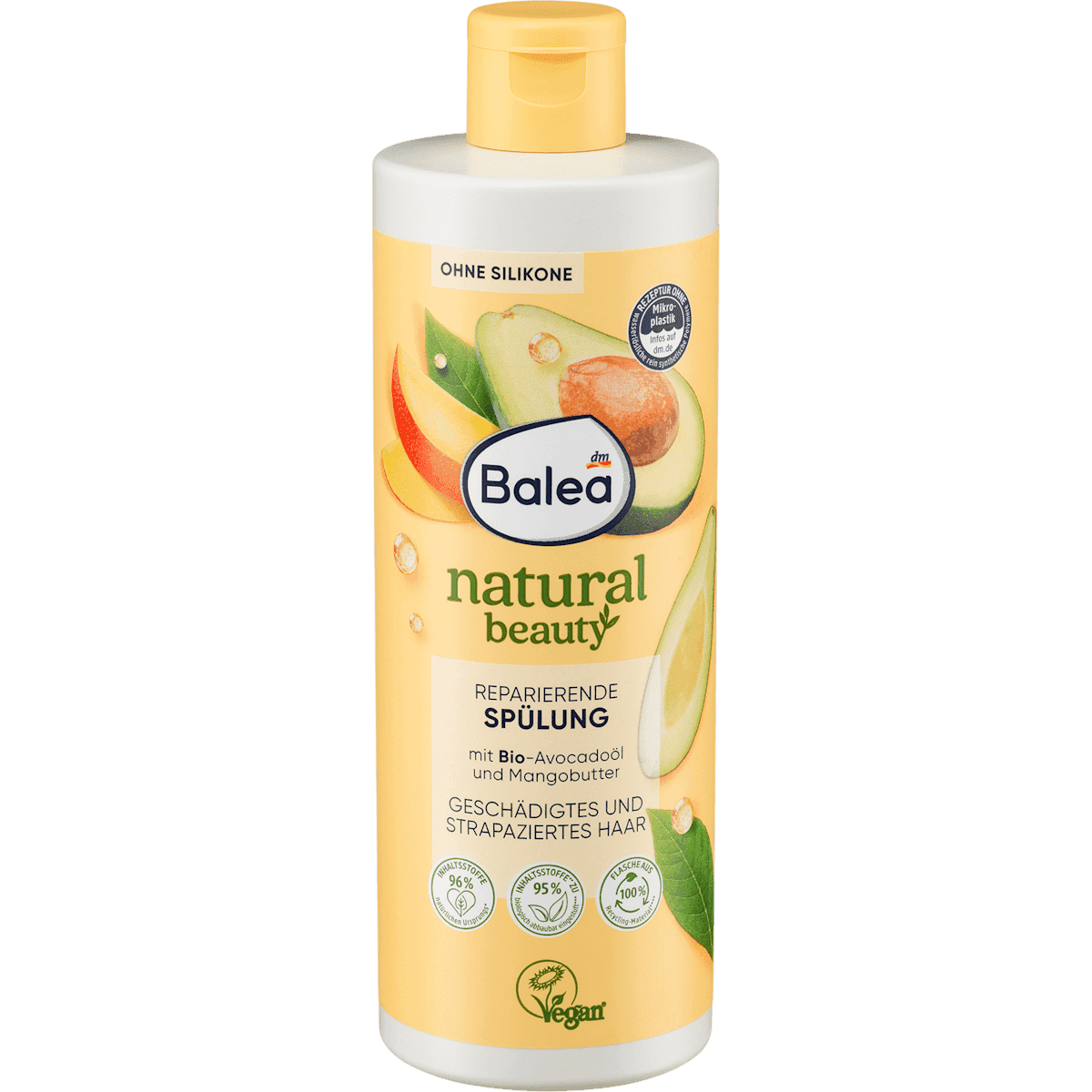 Balea Après-shampooing Natural Beauty huile d'avocat et beurre de mangue 350 ml — منتج ألماني أصلي في المغرب