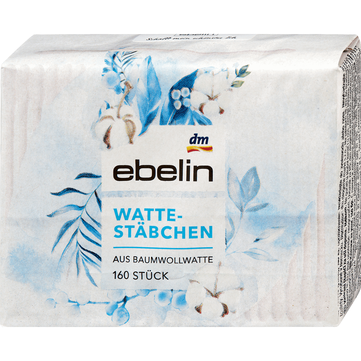 ebelin cotton buds refill, 160 pc — authentic German product in Morocco
