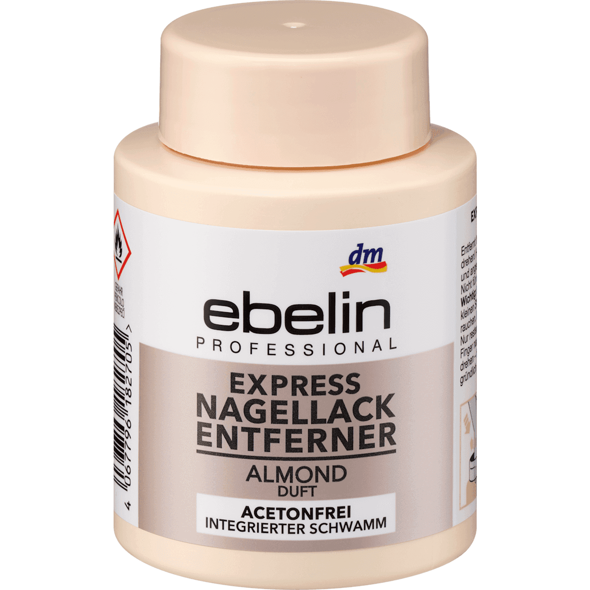 ebelin dissolvant Professional Express, 75 ml — produit allemand authentique au Maroc