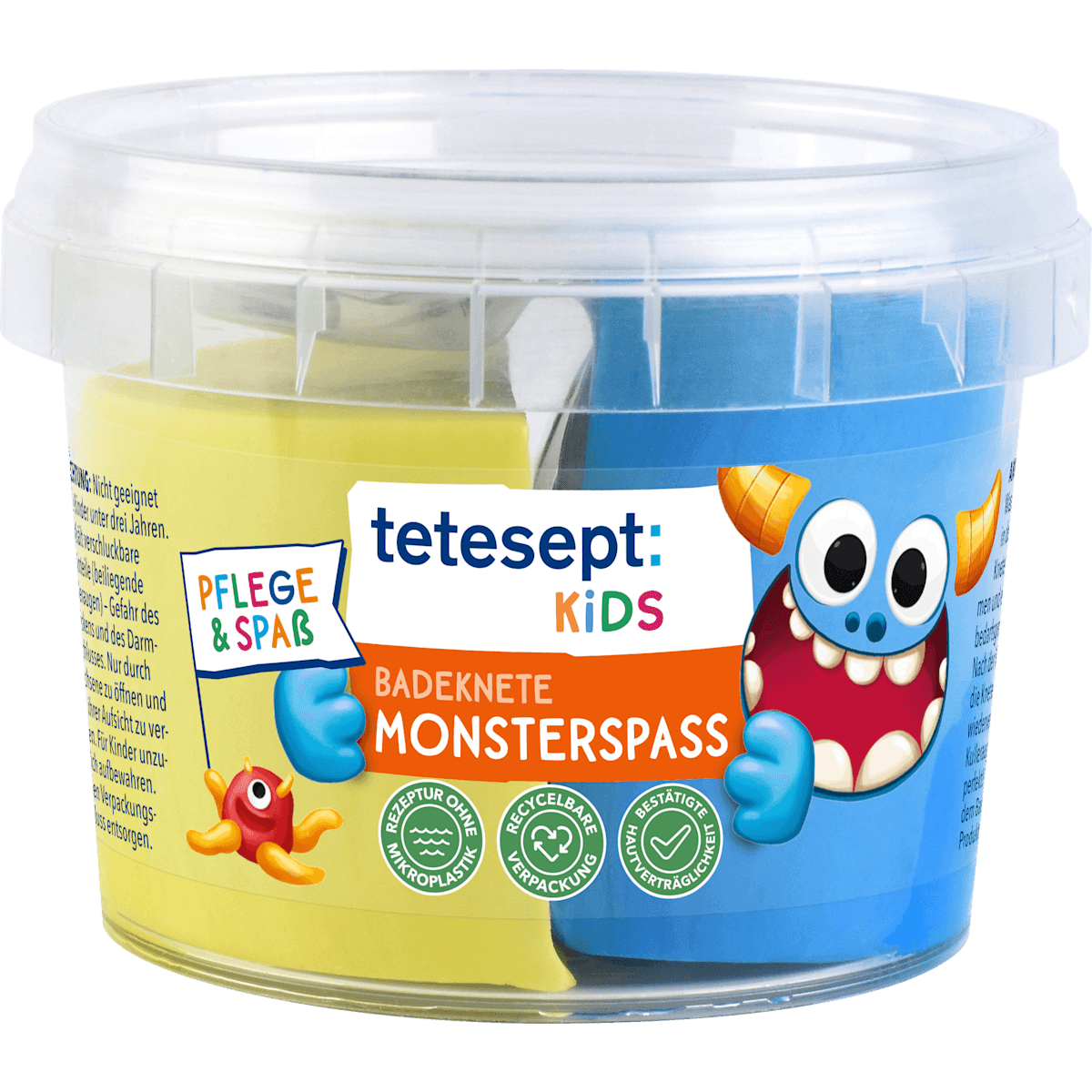tetesept : KIDS Badeknete Monster Enfant Plaisir du bain 2x50g, 100 g — produit allemand authentique au Maroc