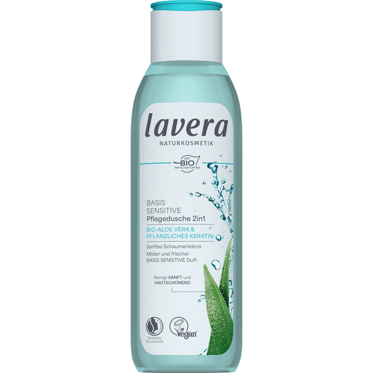 lavera NATURKOSMETIK Gel douche soin Basis Sensitiv 2in1, 250 ml — منتج ألماني أصلي في المغرب