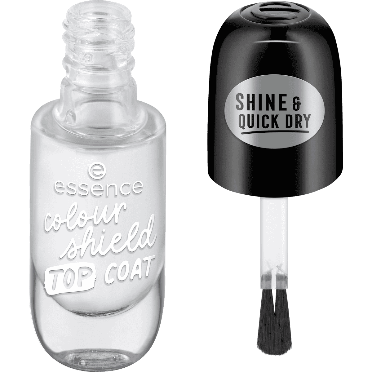 essence Top Coat Colour Shield, 8 ml — produit allemand authentique au Maroc