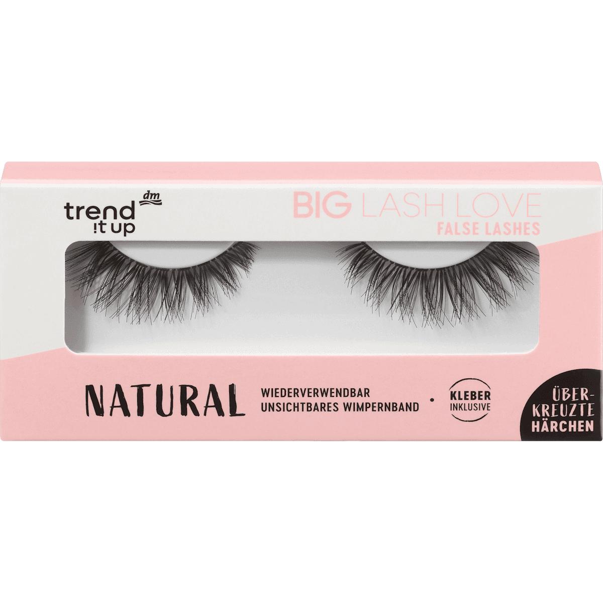 trend !t up Faux cils Big Lash Love Natural 1 paire 2 pièces — produit allemand authentique au Maroc