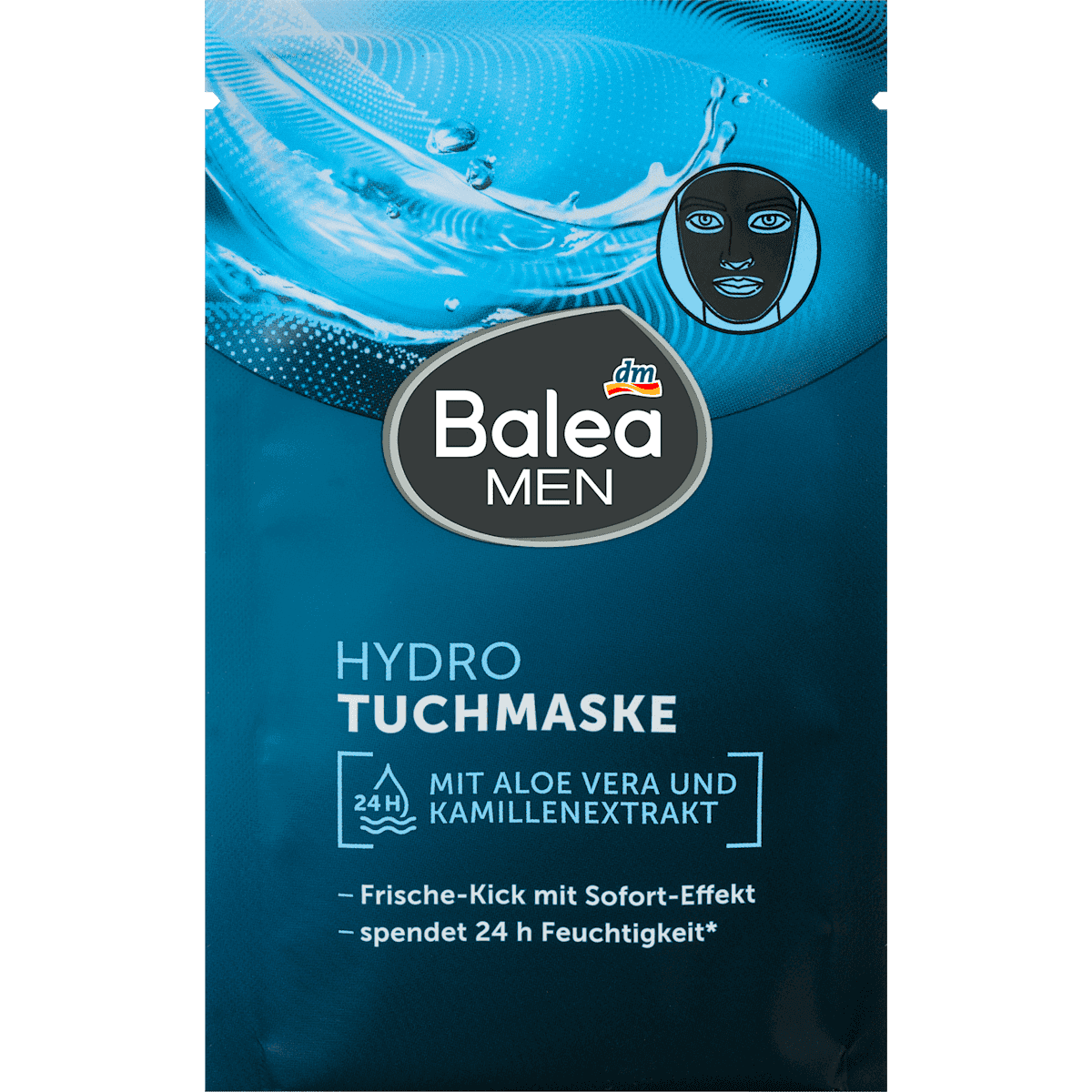 Balea MEN Masque tissu Hydro 1 pièce — produit allemand authentique au Maroc