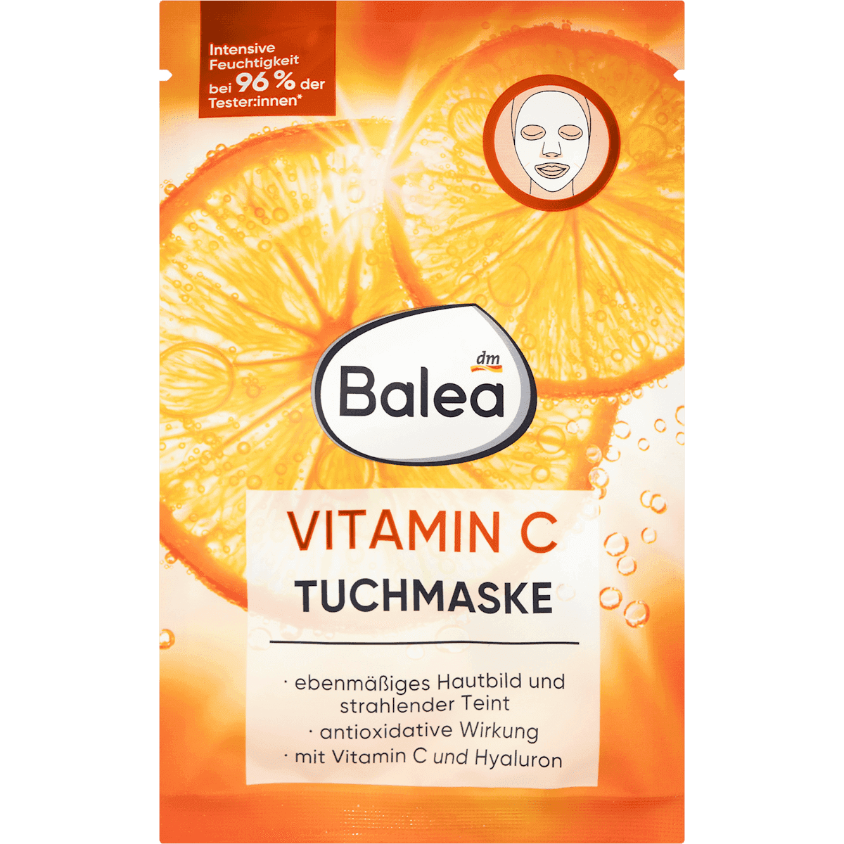 Balea masque tissu vitamine C 1 pièce — produit allemand authentique au Maroc