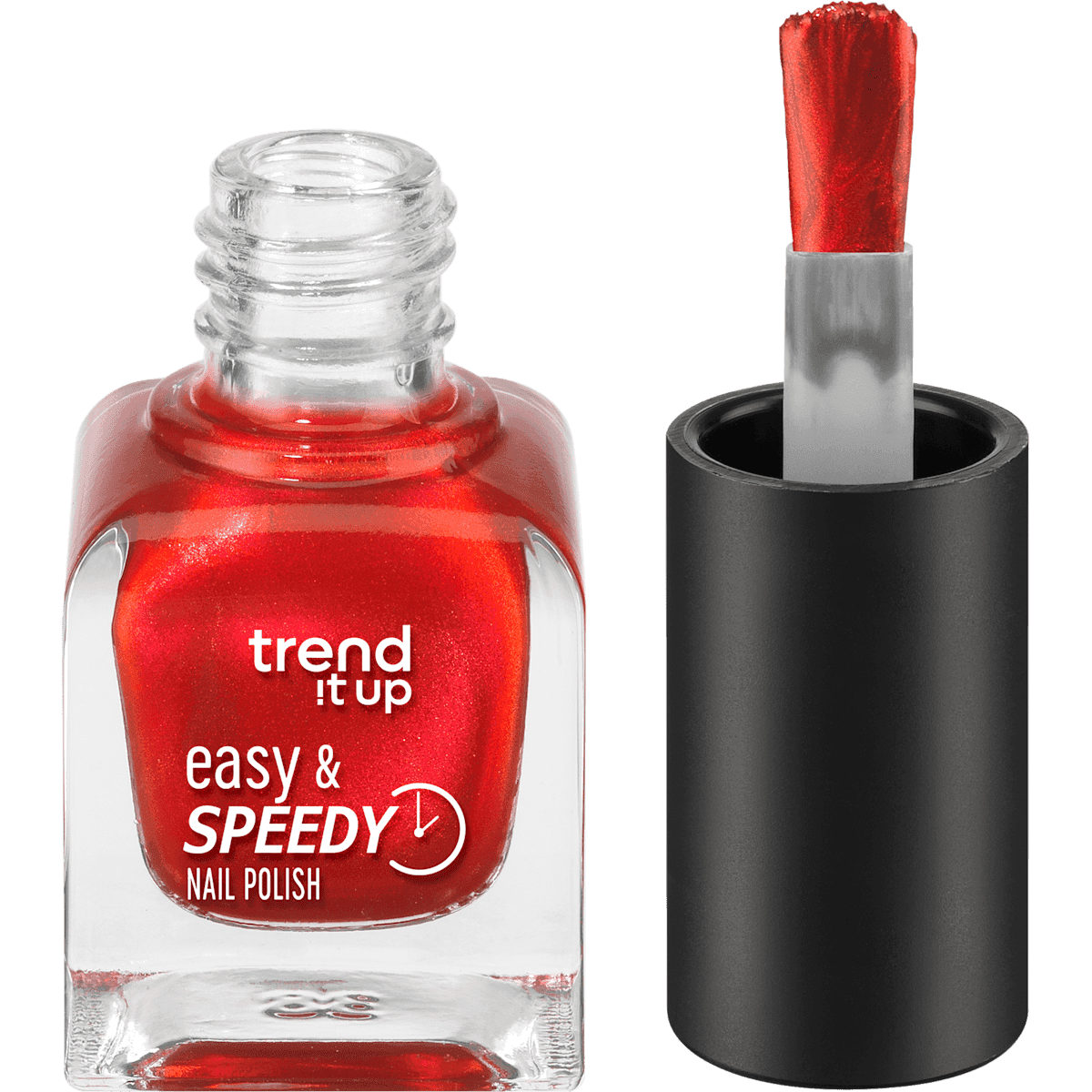 trend !t up nail polish Easy & Speedy 100 Red, 6 ml — authentic German product in Morocco