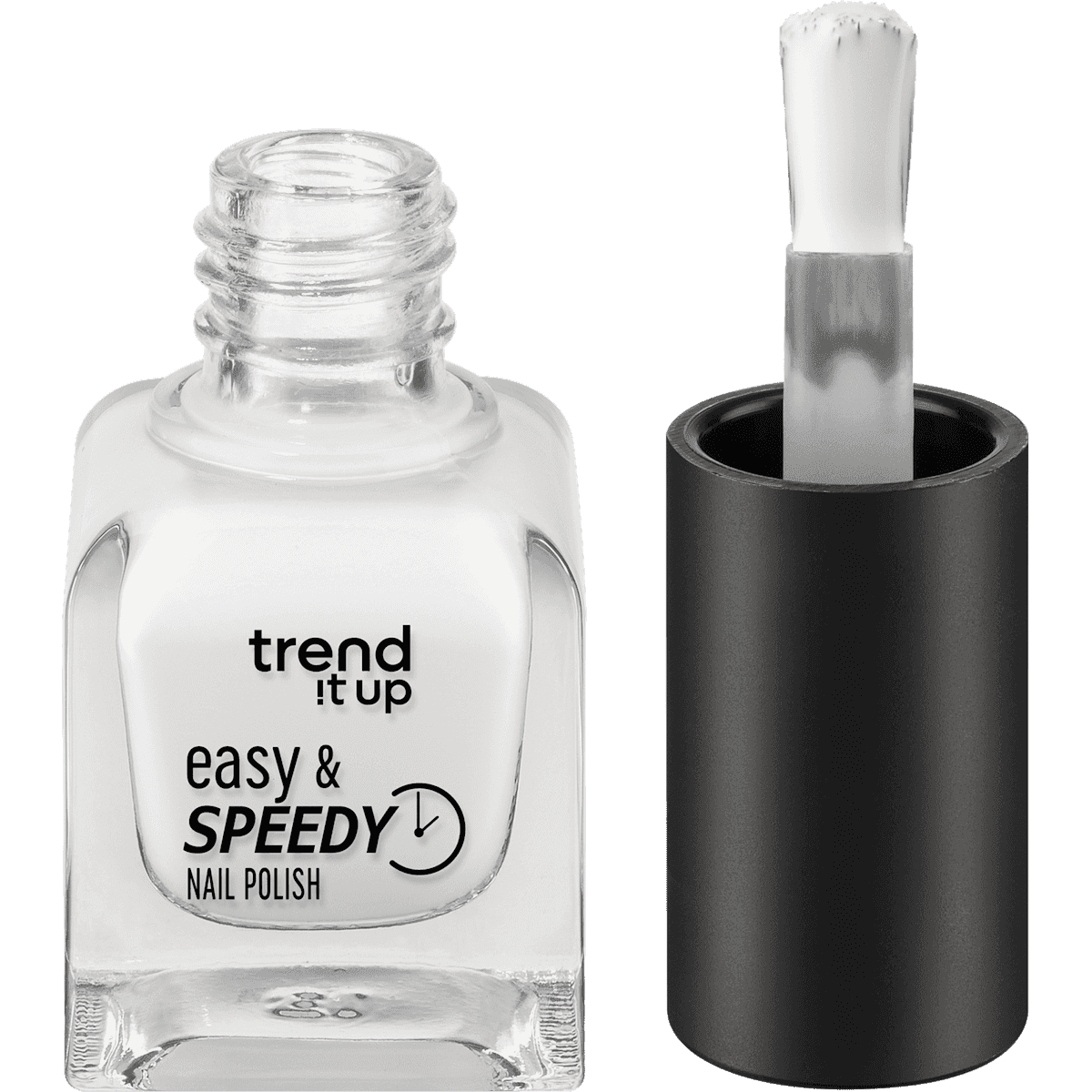 trend !t up vernis à ongles Easy & Speedy 110 White, 6 ml — produit allemand authentique au Maroc
