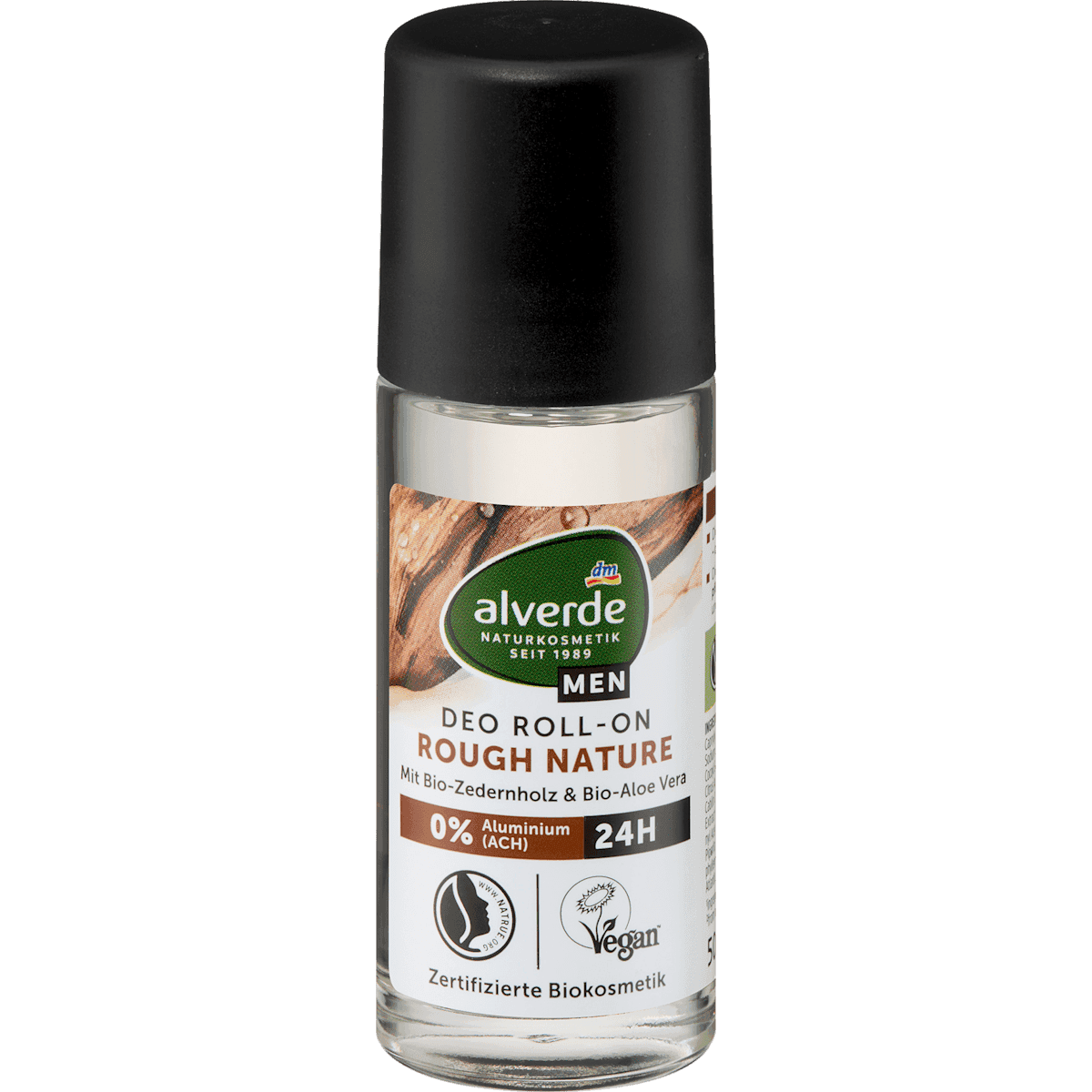alverde MEN déodorant roll-on Rough Nature 50 ml — منتج ألماني أصلي في المغرب