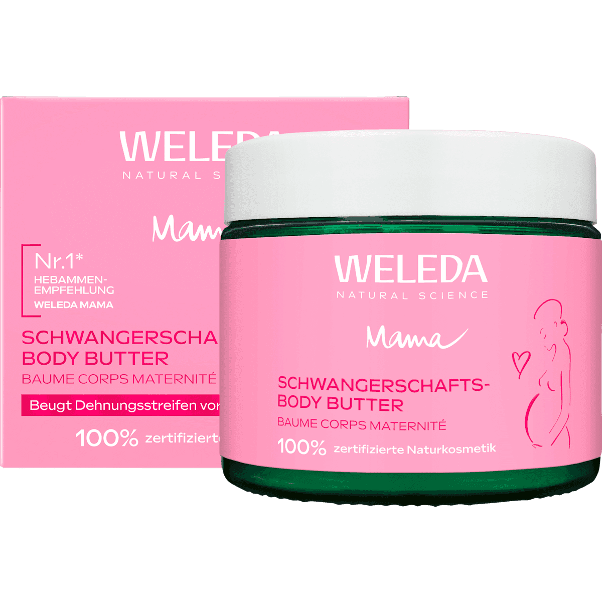 Weleda Bodybutter Schwangerschaft, 150 ml — produit allemand authentique au Maroc