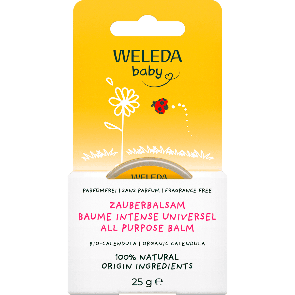 Weleda Bébé Zauberbalsam Calendula, 25 g — produit allemand authentique au Maroc