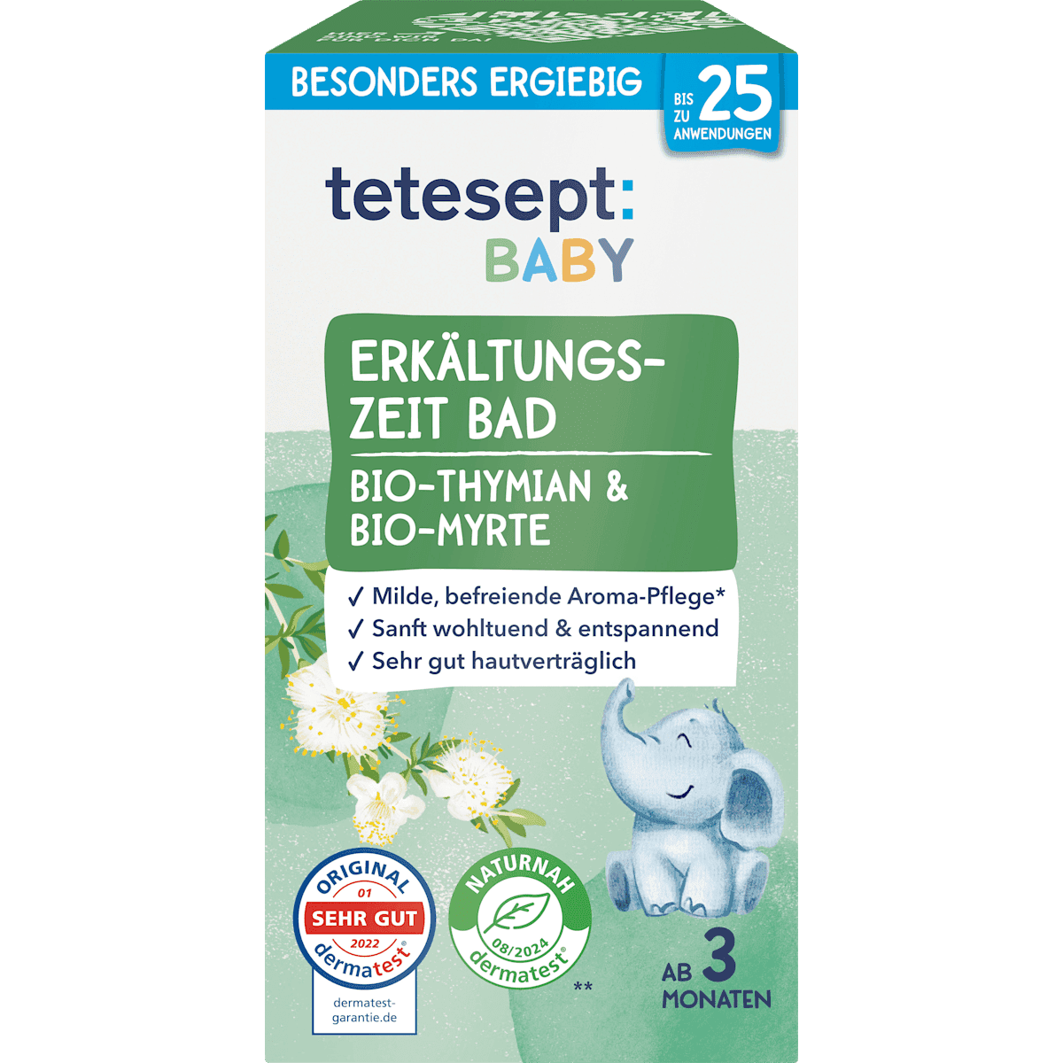 tetesept Bébé saison froide Bad avec thym & Myrte, 100 ml — produit allemand authentique au Maroc