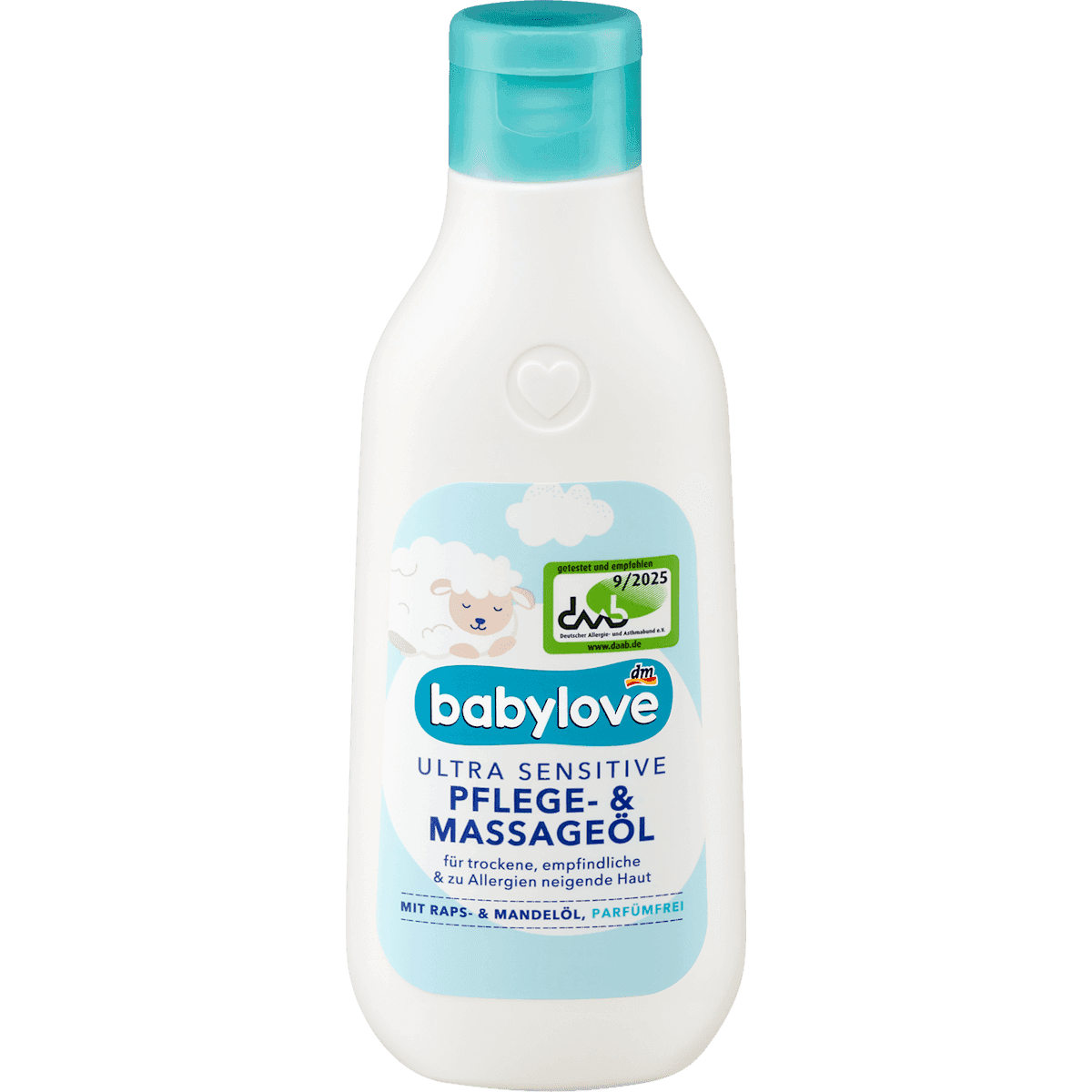 babylove huile bébé soin & massage colza & amande sans parfum 250 ml — produit allemand authentique au Maroc