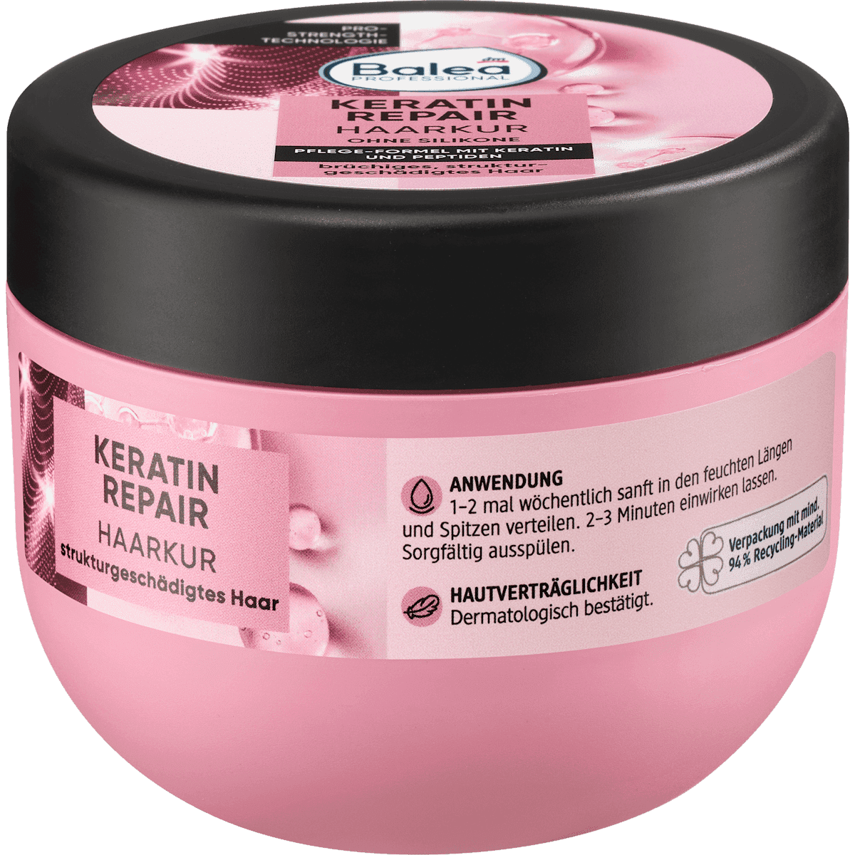 Balea PROFESSIONAL Soin Capillaire Keratin Repair 300 ml — produit allemand authentique au Maroc