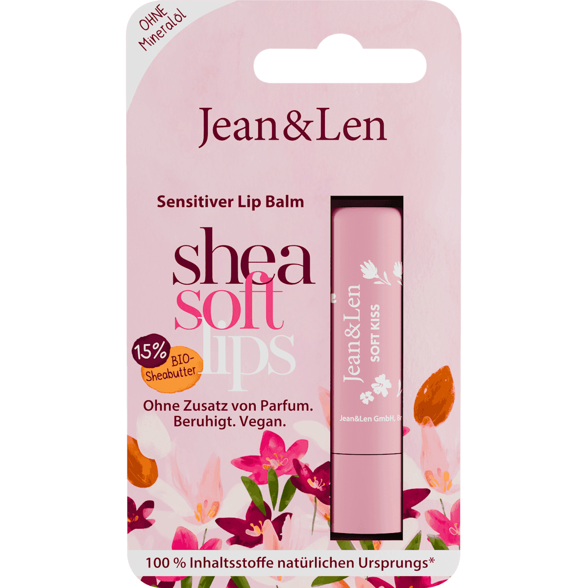 Jean&Len Soin des lèvres amande Sensitiv, 4,8 g — produit allemand authentique au Maroc