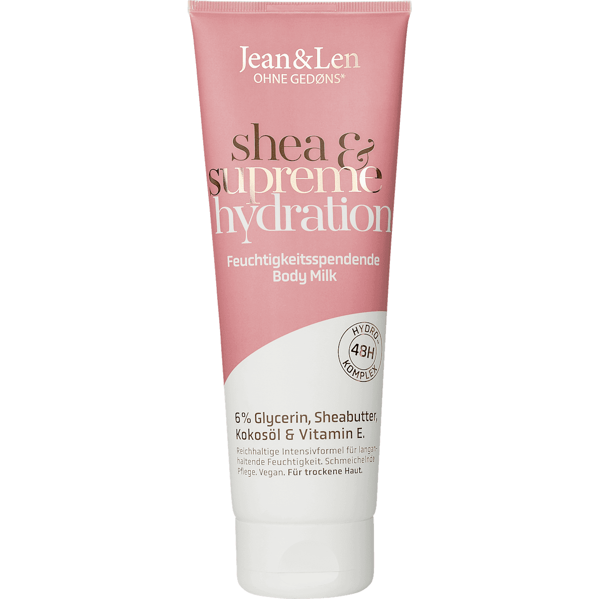 Jean&Len Lait corporel Shea & Superme Hydration, 250 ml — produit allemand authentique au Maroc