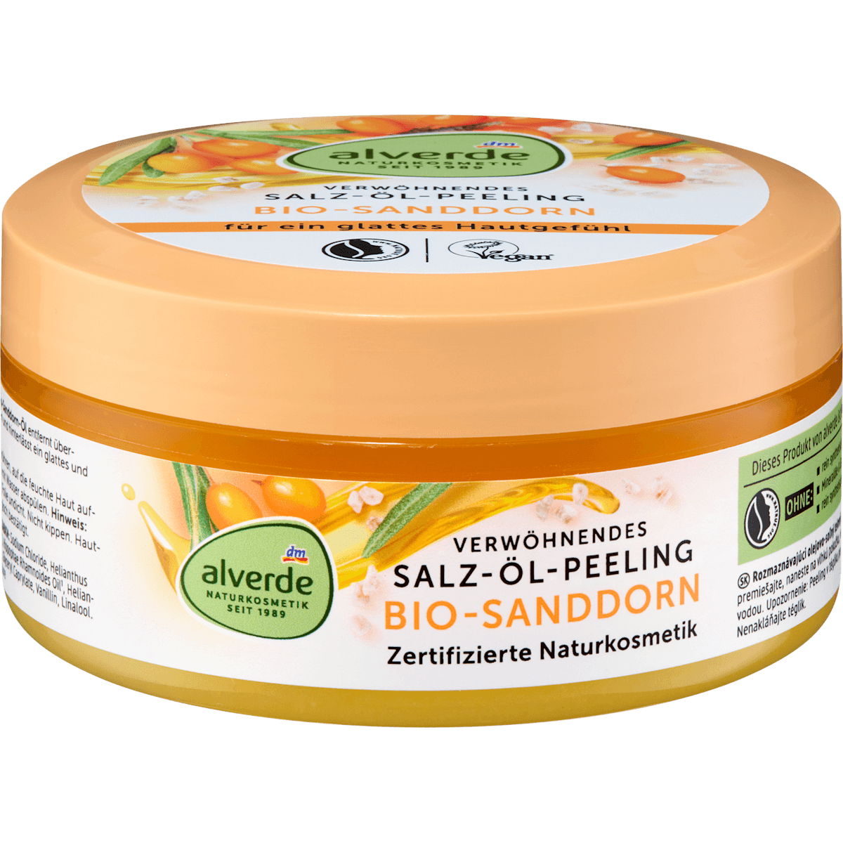 alverde NATURKOSMETIK gommage corps sel et huile 250 ml — produit allemand authentique au Maroc