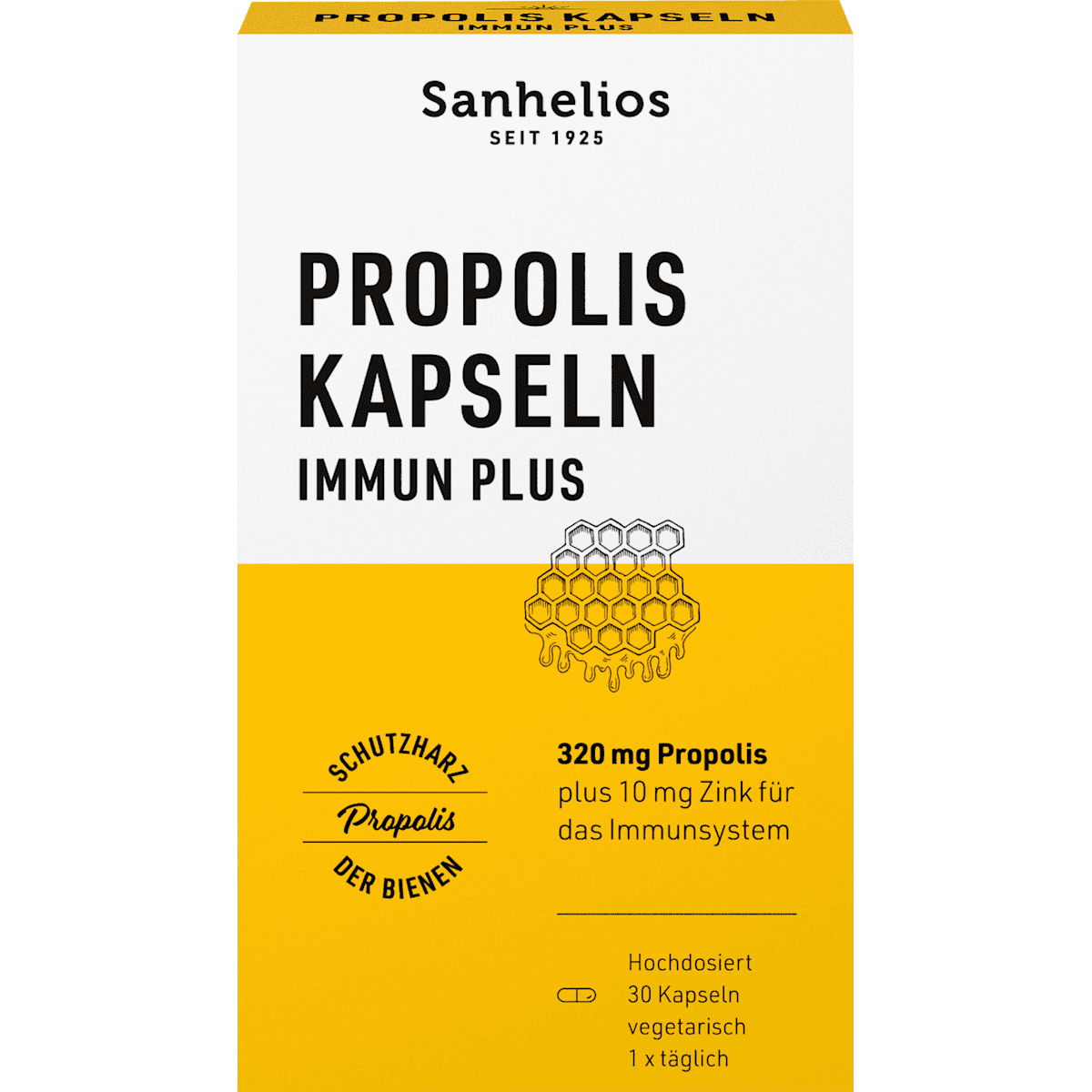 Sanhelios Propolis Immuno Plus, 30 gélules — produit allemand authentique au Maroc