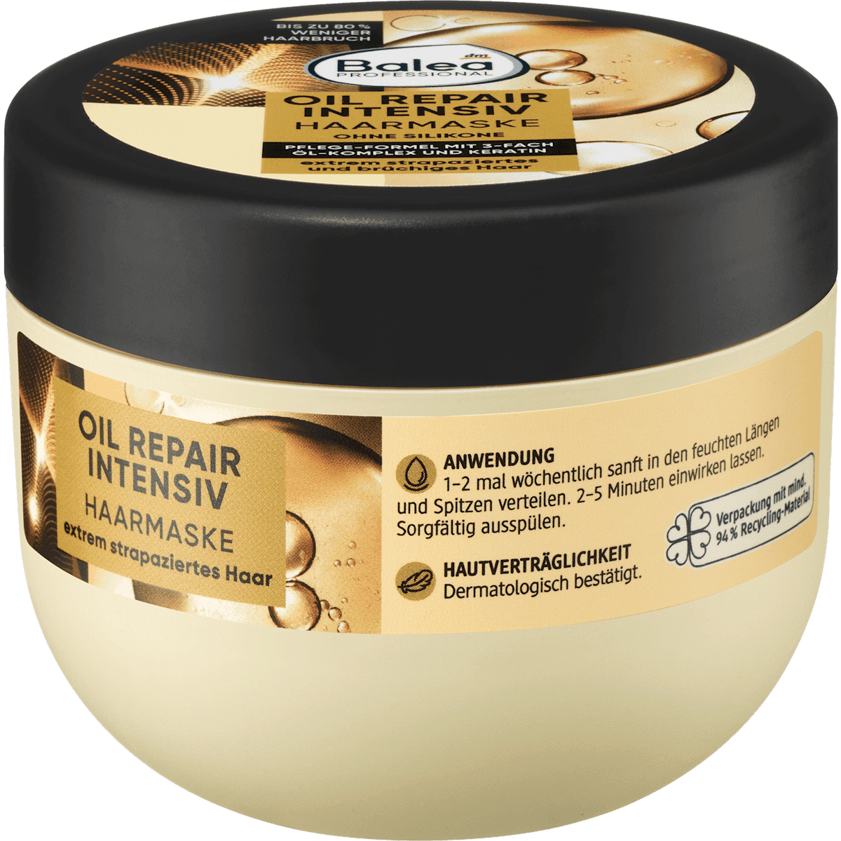 Balea PROFESSIONAL Masque cheveux Oil Repair Intensiv, 300 ml — produit allemand authentique au Maroc