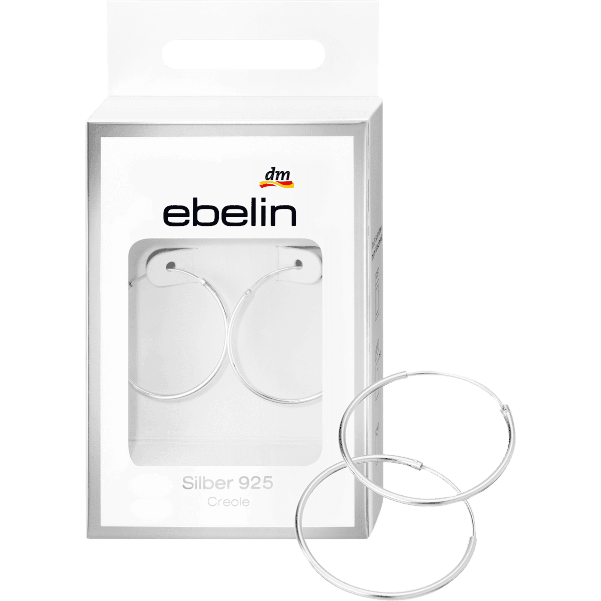 ebelin Créoles argent 925 2 pièces — produit allemand authentique au Maroc