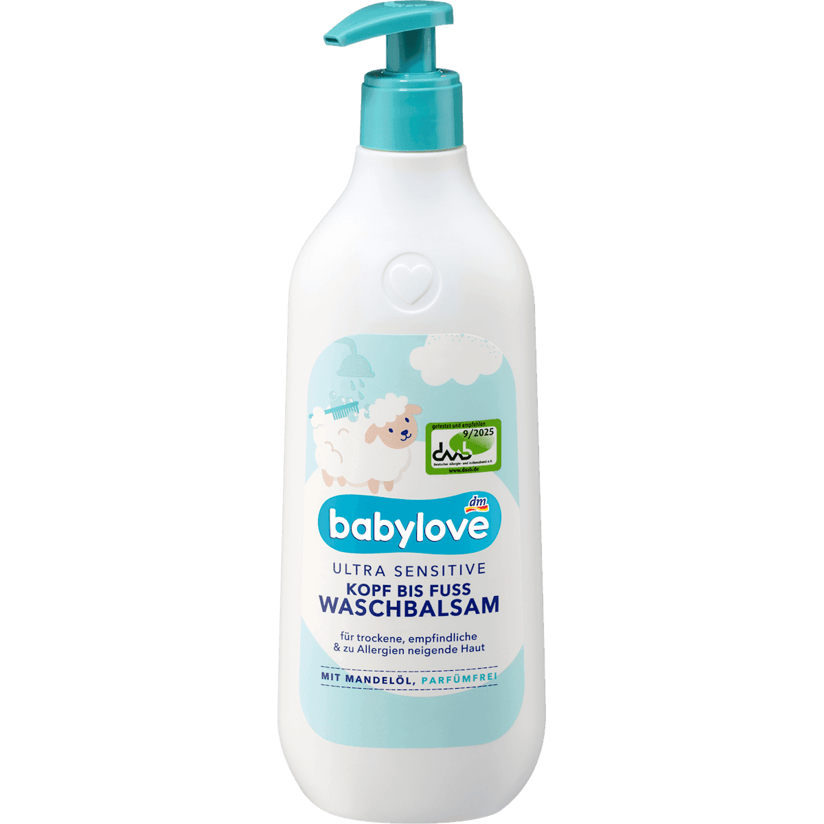 babylove Baume lavant tête aux pieds ultra sensitive, 500 ml — produit allemand authentique au Maroc
