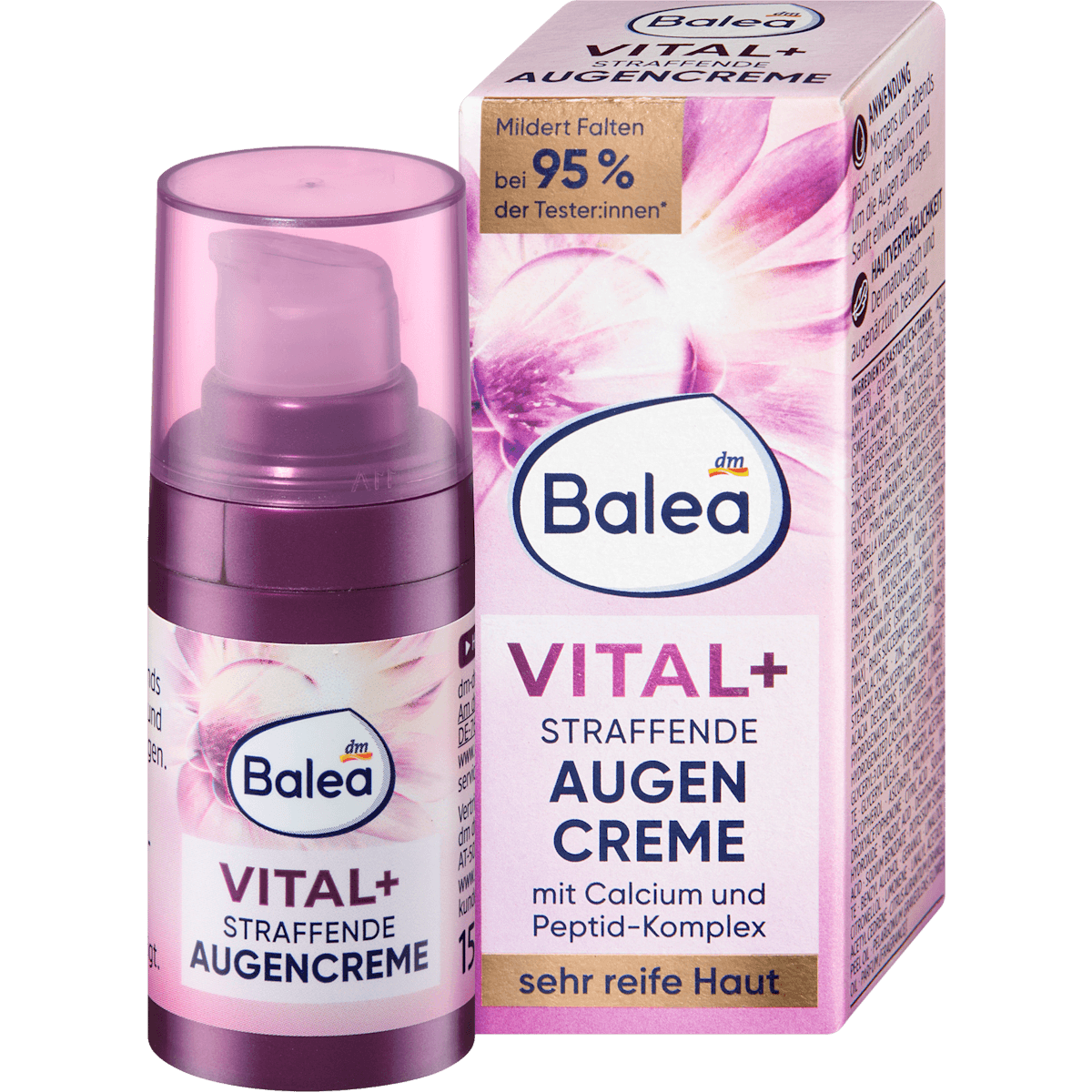 Balea Crème yeux Vital+ raffermissante, 15 ml — produit allemand authentique au Maroc