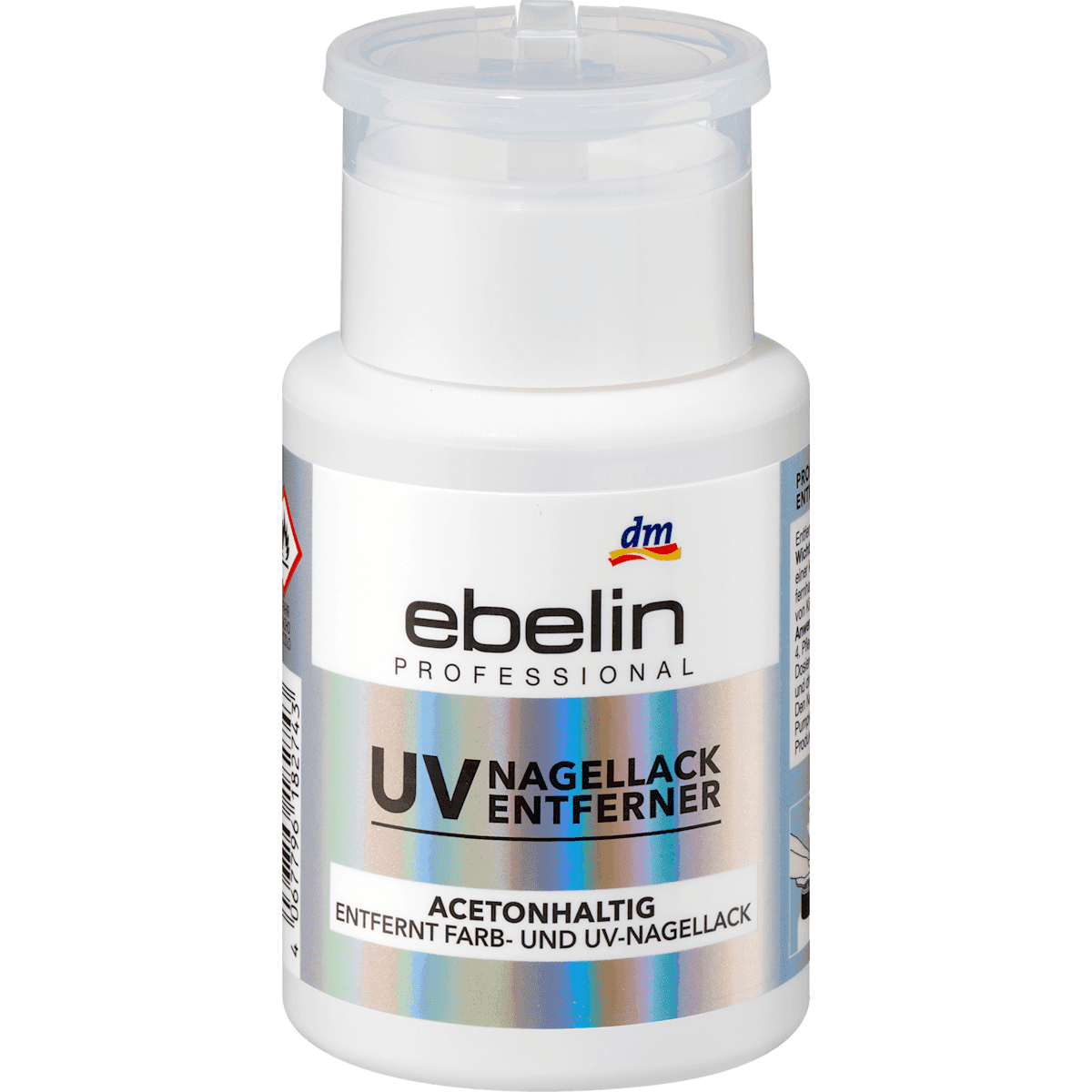 ebelin Dissolvant UV à l'acétone, 125 ml — produit allemand authentique au Maroc