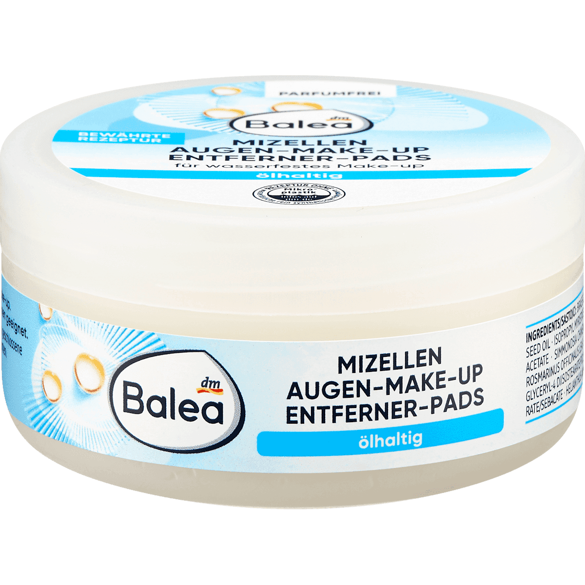 Balea Pads make-up removers l'huile eyes 50 pcs — authentic German product in Morocco