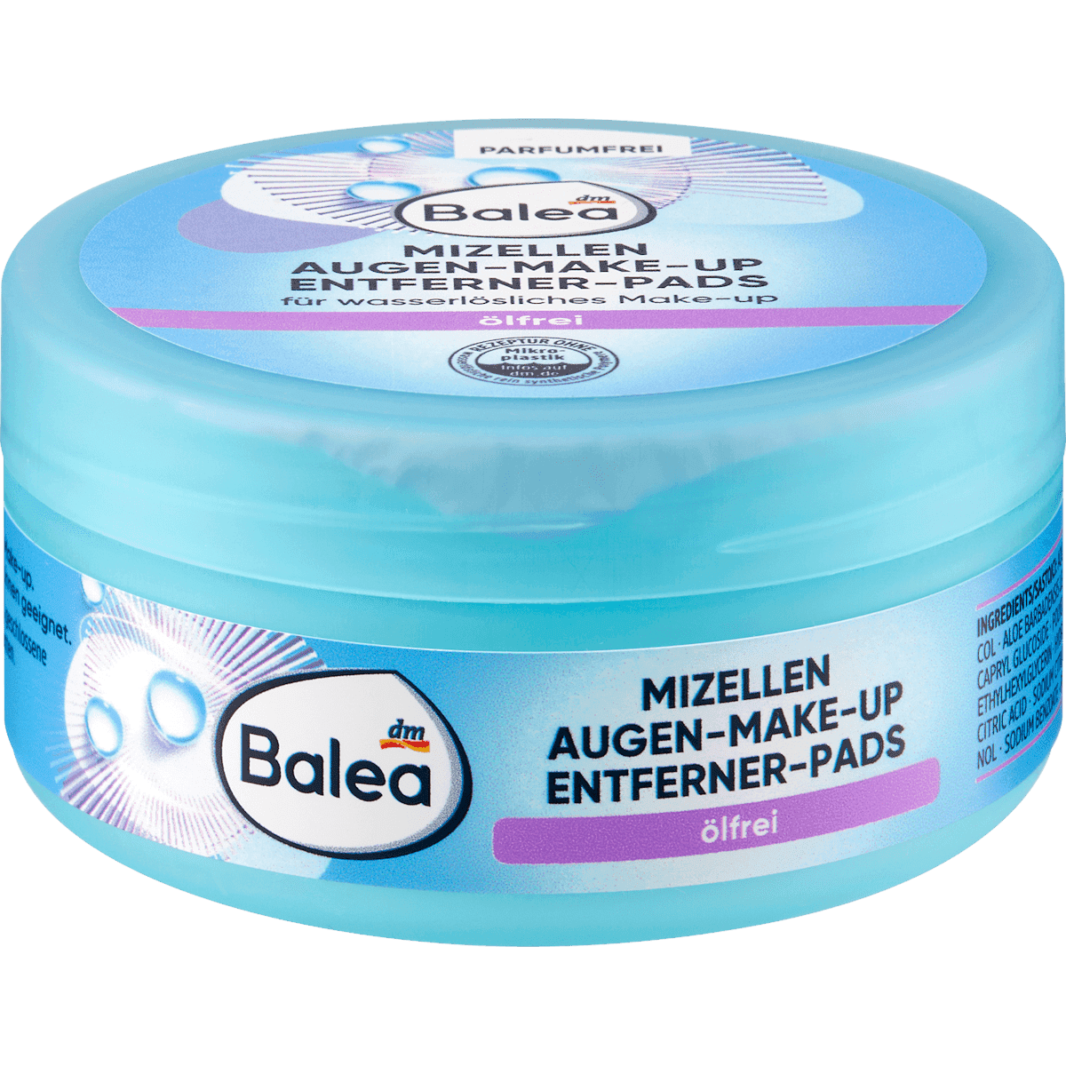 Balea Pads démaquillants yeux sans huile 50 pièces — produit allemand authentique au Maroc