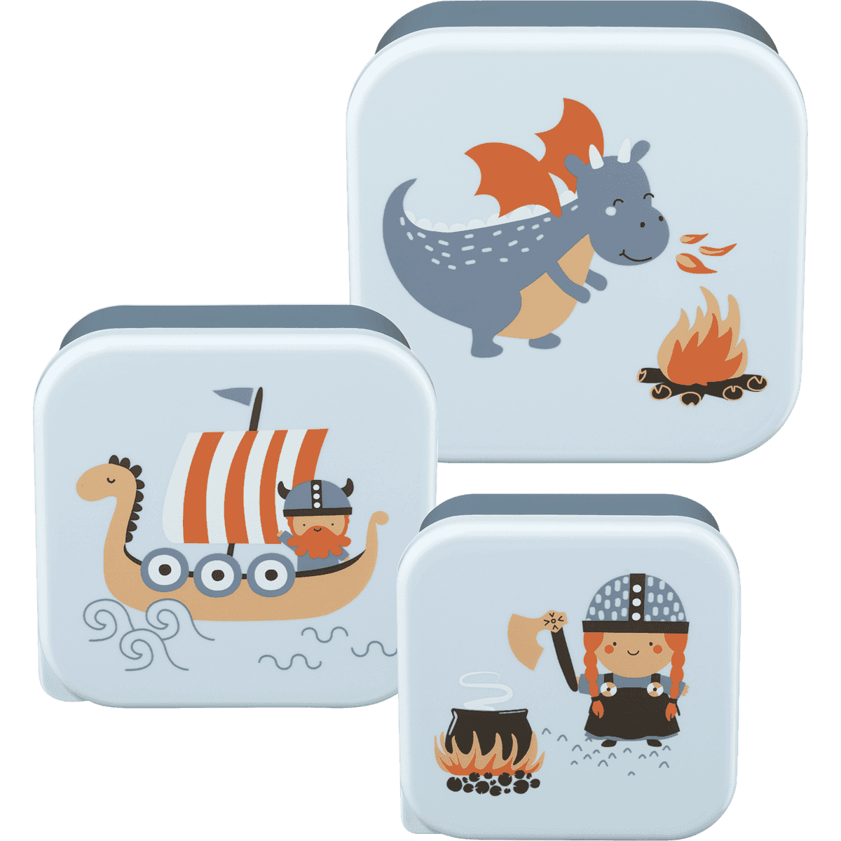 babylove boîtes à goûter bleu, 3-teilig, 1 pièce — produit allemand authentique au Maroc
