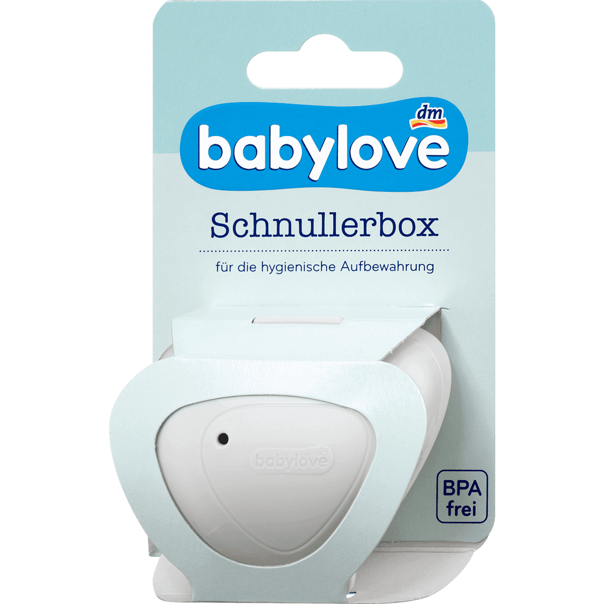 babylove boîte à tétine gris clair, 1 pièce — produit allemand authentique au Maroc