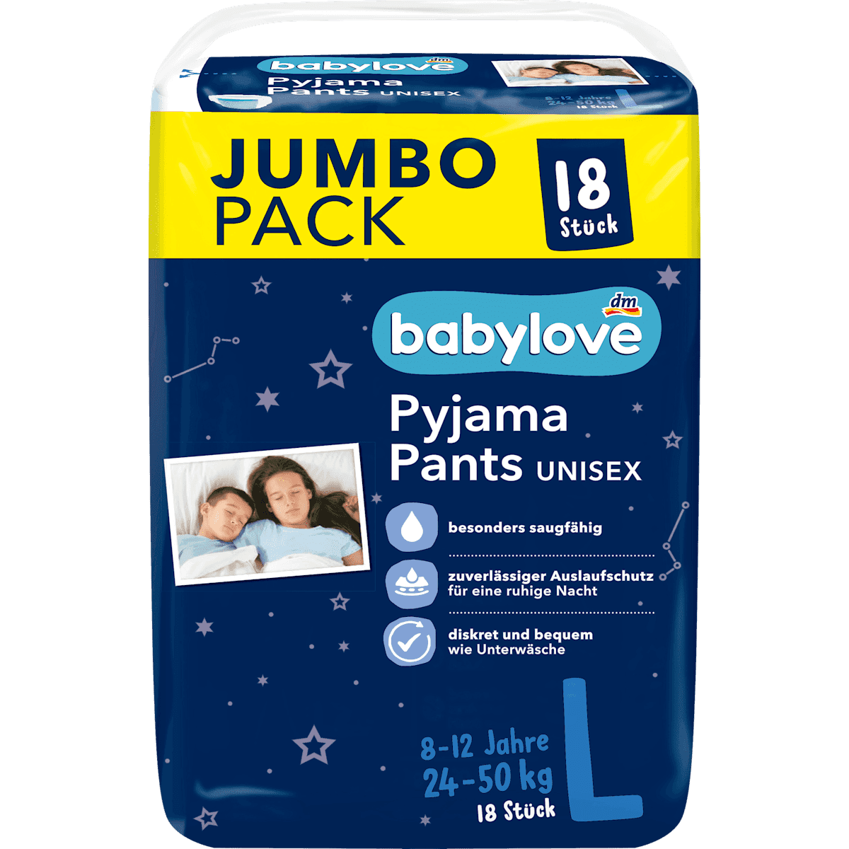 babylove Culottes d'apprentissage T. L 8-12 ans 18 pièces — produit allemand authentique au Maroc