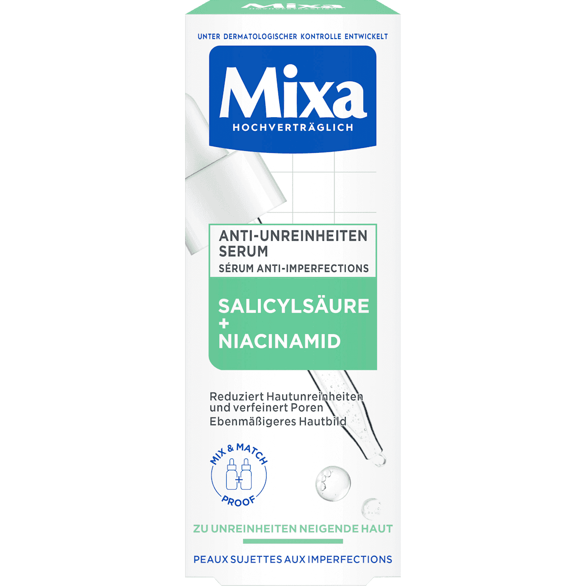 Mixa Sérum anti-imperfections Niacinamide, 30 ml — منتج ألماني أصلي في المغرب